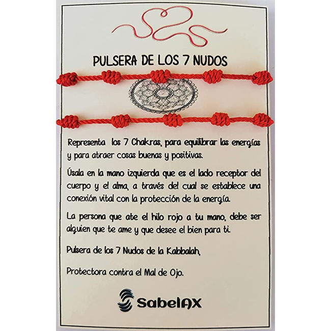 Pulsera de los 7 nudos de SabelAX como regalo para novios