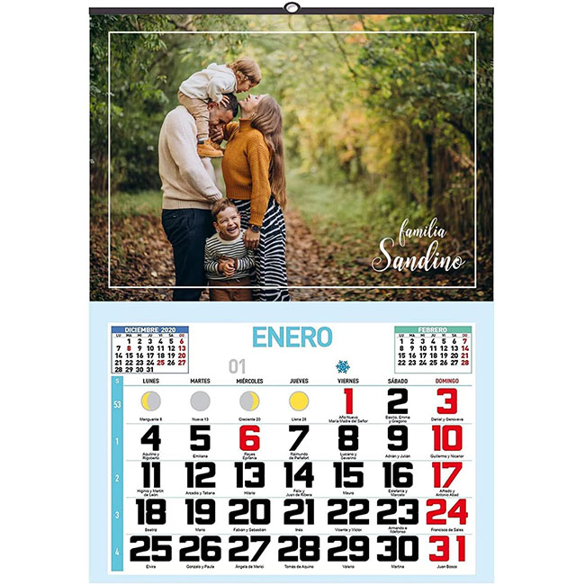 Calendario de pared personalizado ONEPERSONAL  como detalle de primera comunion