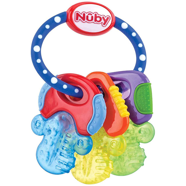 Llaves de dentición refrigerantes NUBY como regalo para bebes