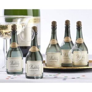 Pomperos de jabón Botella de champán 24 piezas como regalos para invitados de boda