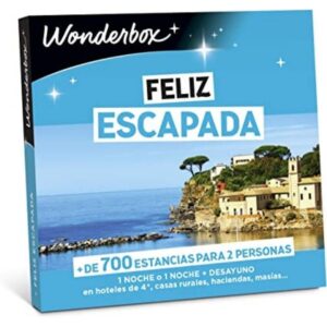 Caja regalo Feliz escapada Wonderbox como regalo original para pareja