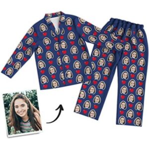Conjunto de pijama con foto personalizada como regalo original para pareja