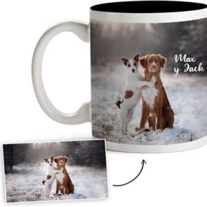 Taza personalizada con foto y texto Fotoprix como regalos para perros