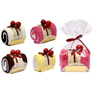 Toalla con forma de pastel 20 unidades como regalos para invitados de boda