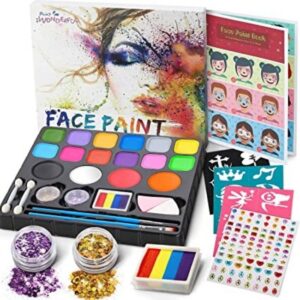 Pintura facial 16 colores como regalo para niños