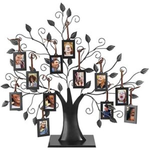 Árbol genealógico con fotos como regalos para abuelos