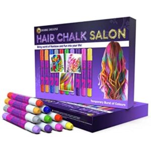 Set tizas para el pelo temporales de 10 colores como regalo para niños