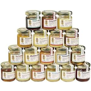 Set de degustación de miel 18 unidades como regalos para invitados de boda