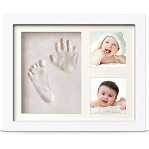 Kit de marco para manos y huellas de bebé como regalo para embarazadas