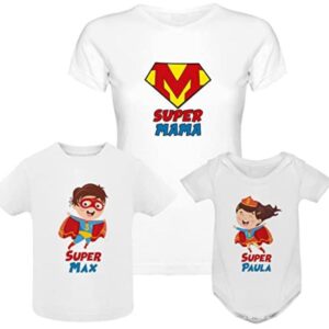 Camiseta madre personalizada + Body o camiseta hijo como regalo para embarazadas