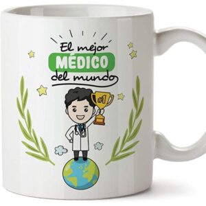 Taza de cerámica "El mejor médico del mundo" como regalo para médicos
