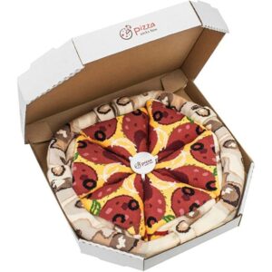 Calcetines de pizza pepperoni 4 pares como regalo de jubilación