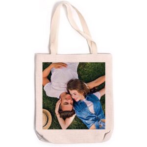 Bolsa de tela personalizada con foto como regalo con fotos