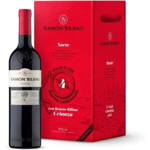 Vino Tinto D.O Rioja Caja 4 botellas 0,75L como regalo de aniversario