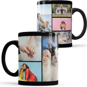 Taza con collage de fotos como regalo para mujeres de 50 años