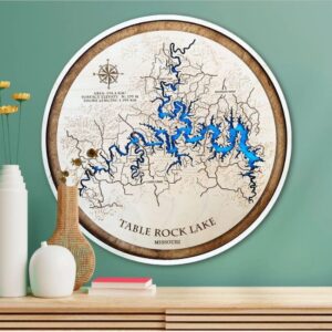 Mapa personalizado grabado en madera como regalo para mujeres de 50 años