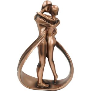Estatua de pareja de beso Aoneky como regalo de bodas de plata