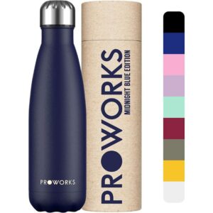 Botella de agua deportiva de acero inoxidable Proworks como regalo de 40 cumpleaños