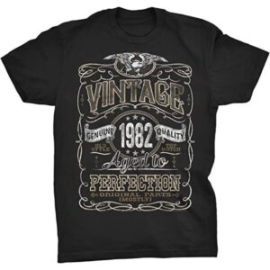 Camiseta vintage Aged to perfection como regalo de 40 cumpleaños