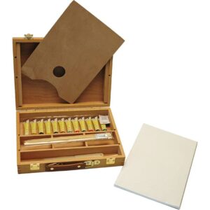 Caja-caballete de madera premium Set de 23 piezas como regalo de 40 cumpleaños