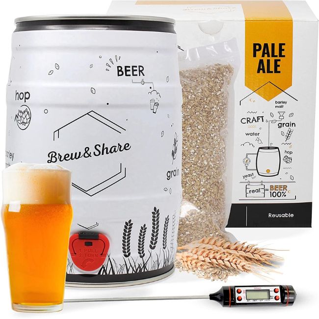 Kit de elaboración de cerveza Pale Ale como regalo para padres