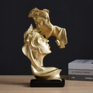 Escultura de beso abstracto como regalo para bodas de oro